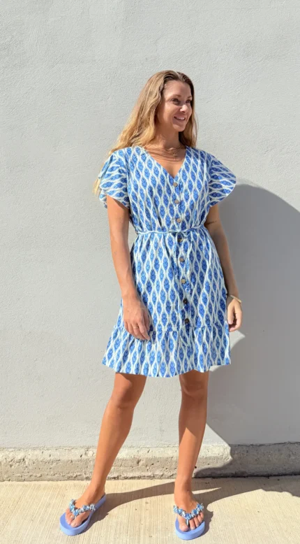 Vestido Corto Sunrise Blue — vista 2