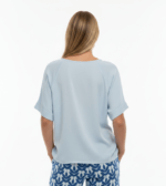 Blusa Round Neck Sky Blue — vista 3