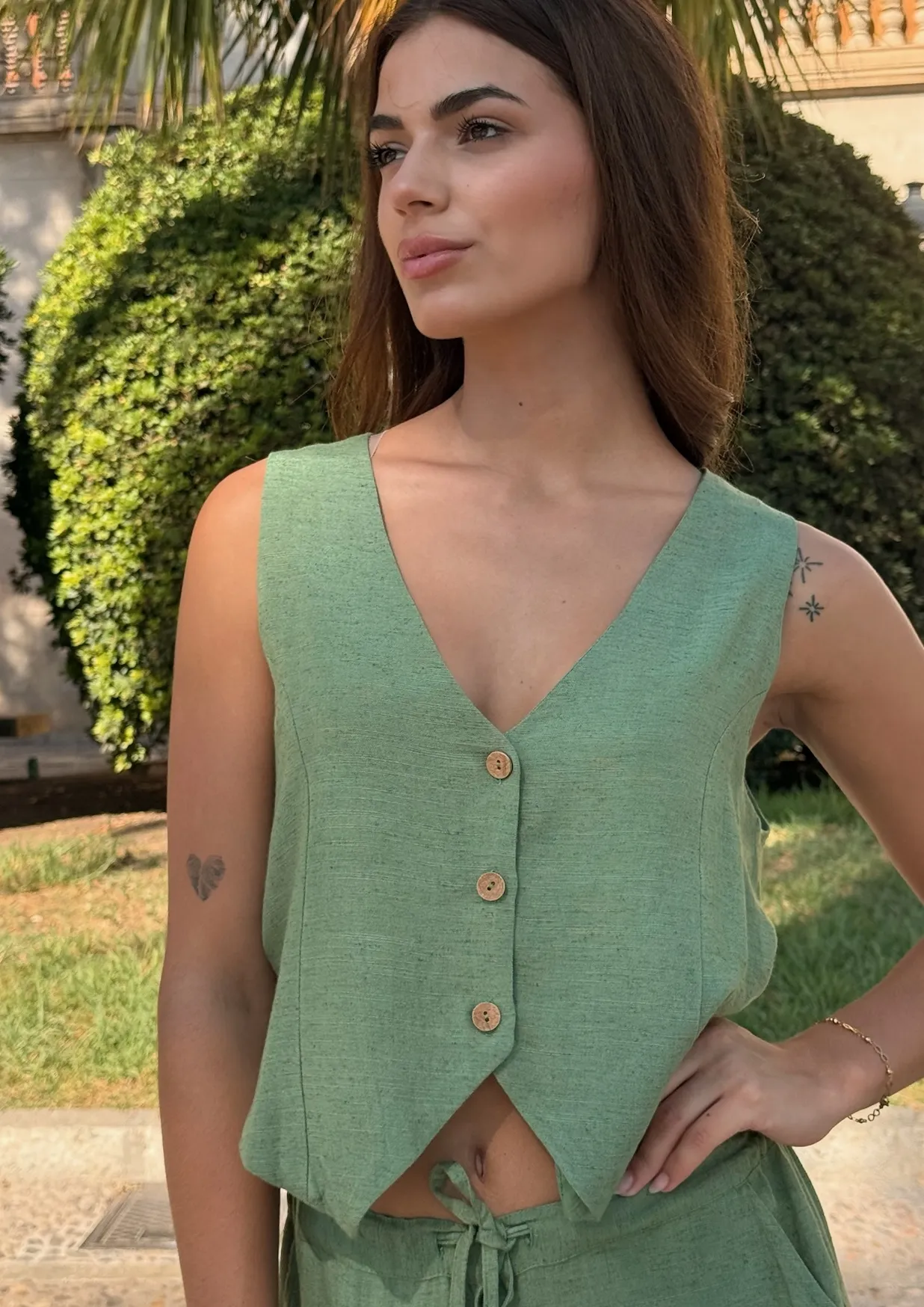 3953366 Chaleco Denise Vest Caqui