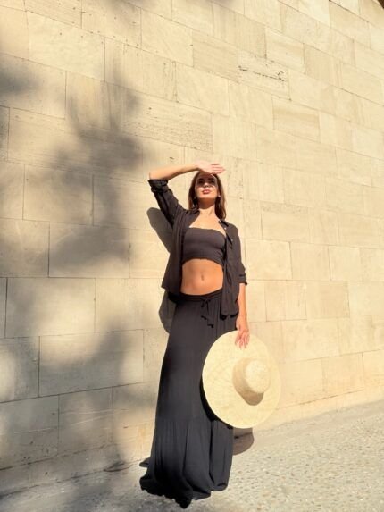 Falda Larga Reina Black — vista 2