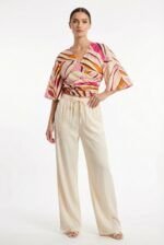 Pantalón Straight Trouser Beige — vista 3