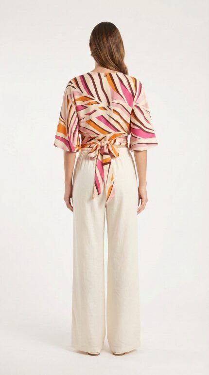 Pantalón Straight Trouser Beige — vista 2