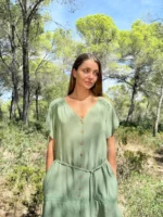 Vestido Corto Deia Caqui — vista 3