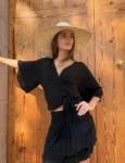 Top Olga Black