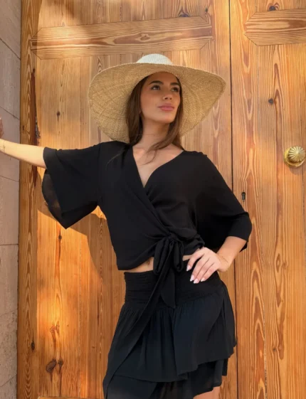 Top Olga Black