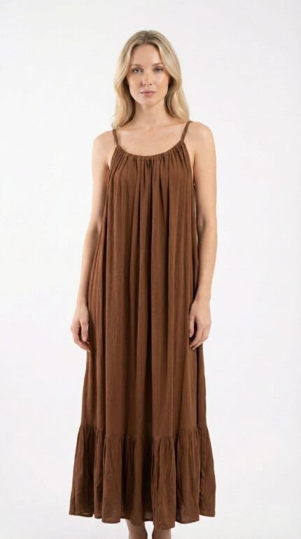 Vestido Largo Venezia Chocolate