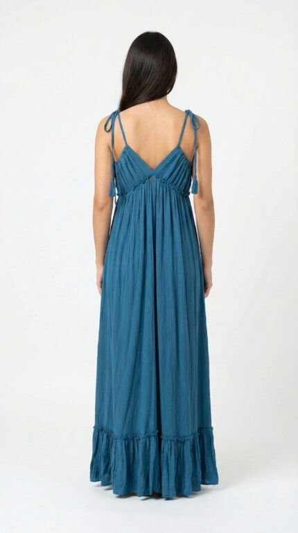 Vestido Largo Firenze Blue Marine — vista 2