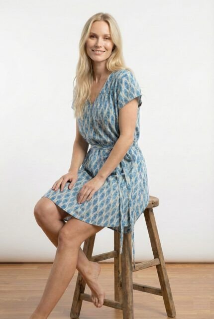 Vestido Corto Oasis Blue — vista 2