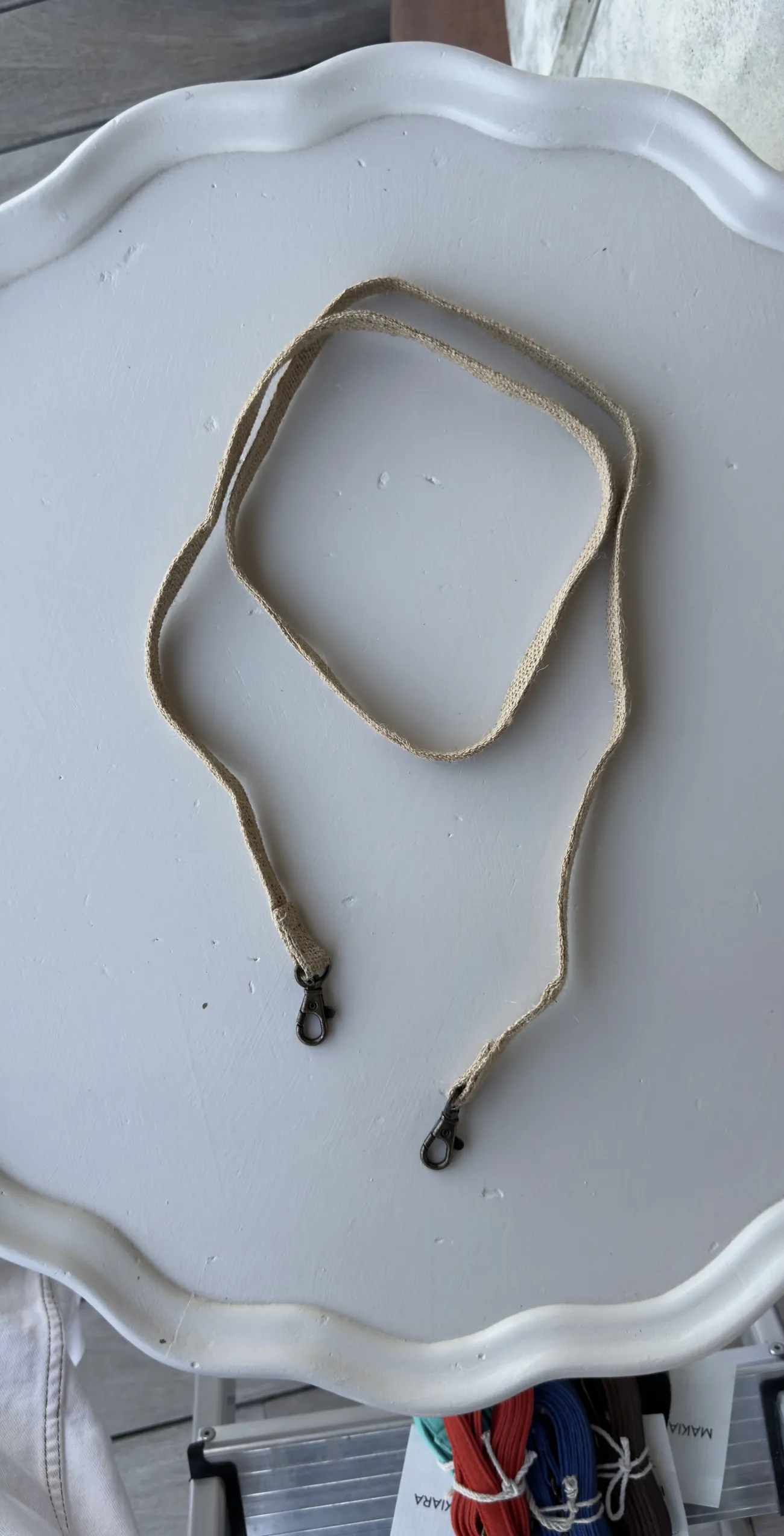 90103211 Correa Larga Lulu Long Strap Ivory