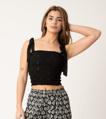Top Bustier Long Black