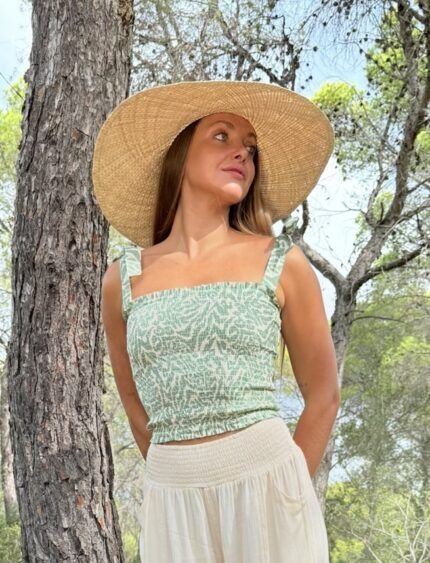 Top Bustier Long Green Wild — vista 2