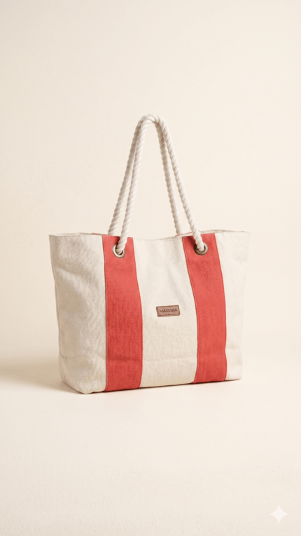 Bolso Bicolor Formentera Natural Teja
