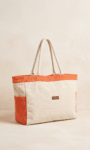Bolso Bicolor Niza Natural Teja