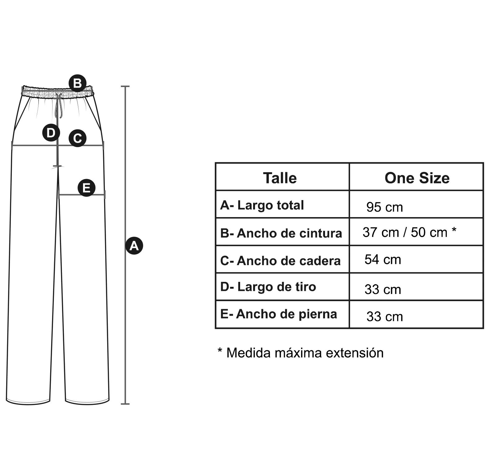 Medidas modelo Kaya
