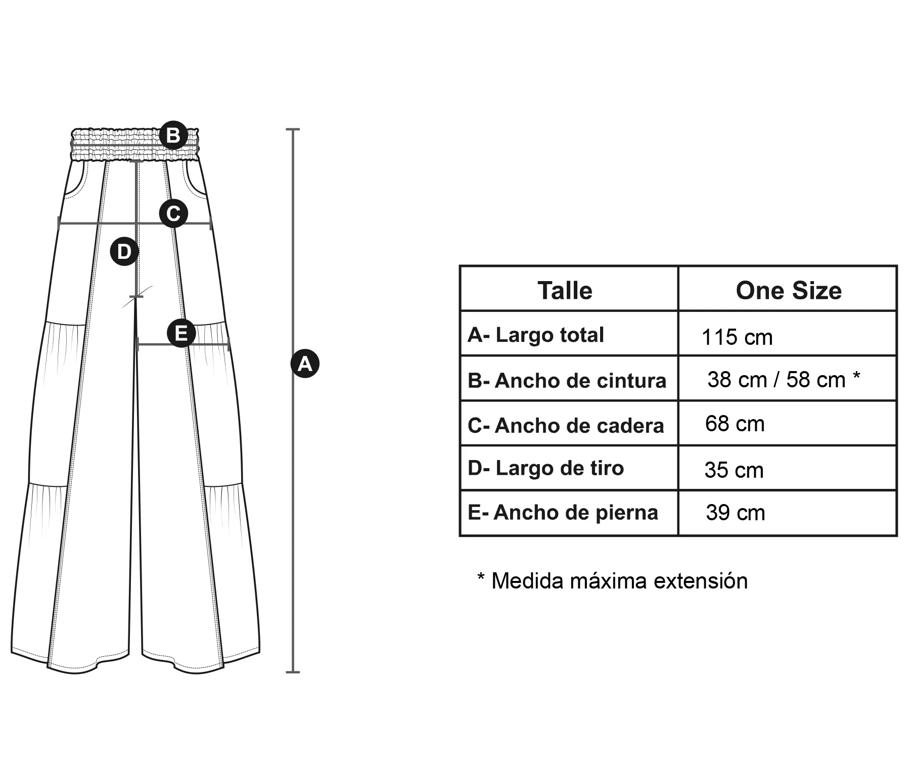 Medidas modelo Muss