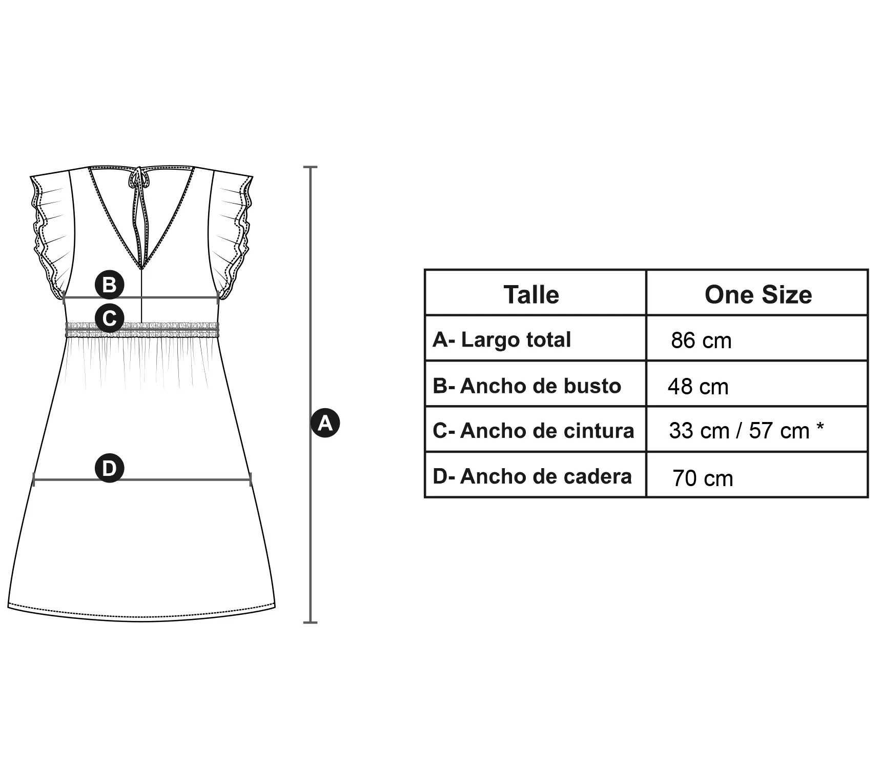 Medidas modelo Prema